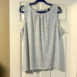 Ann Taylor sleeveless top w/ bow tie in back